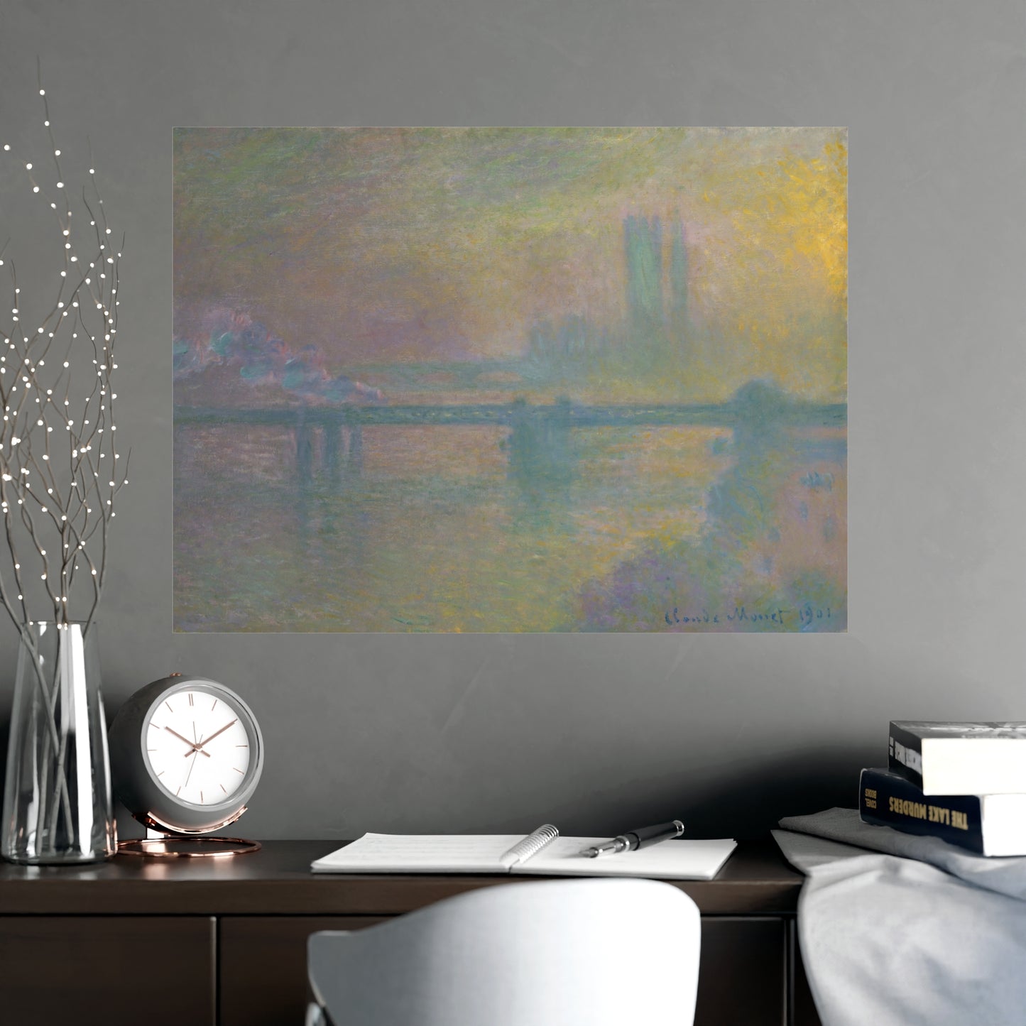 Charing Cross Bridge London - Monet Fine Art Poster