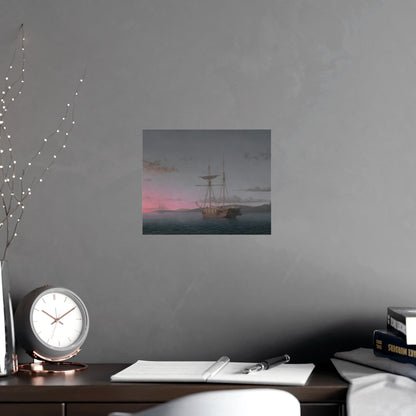 Lumber Schooners at Evening Penobscot Bay - Maritime Fine Art Poster