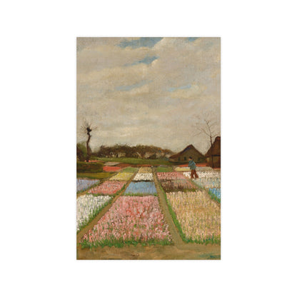 Flower Beds in Holland - Van Gogh Fine Art Poster