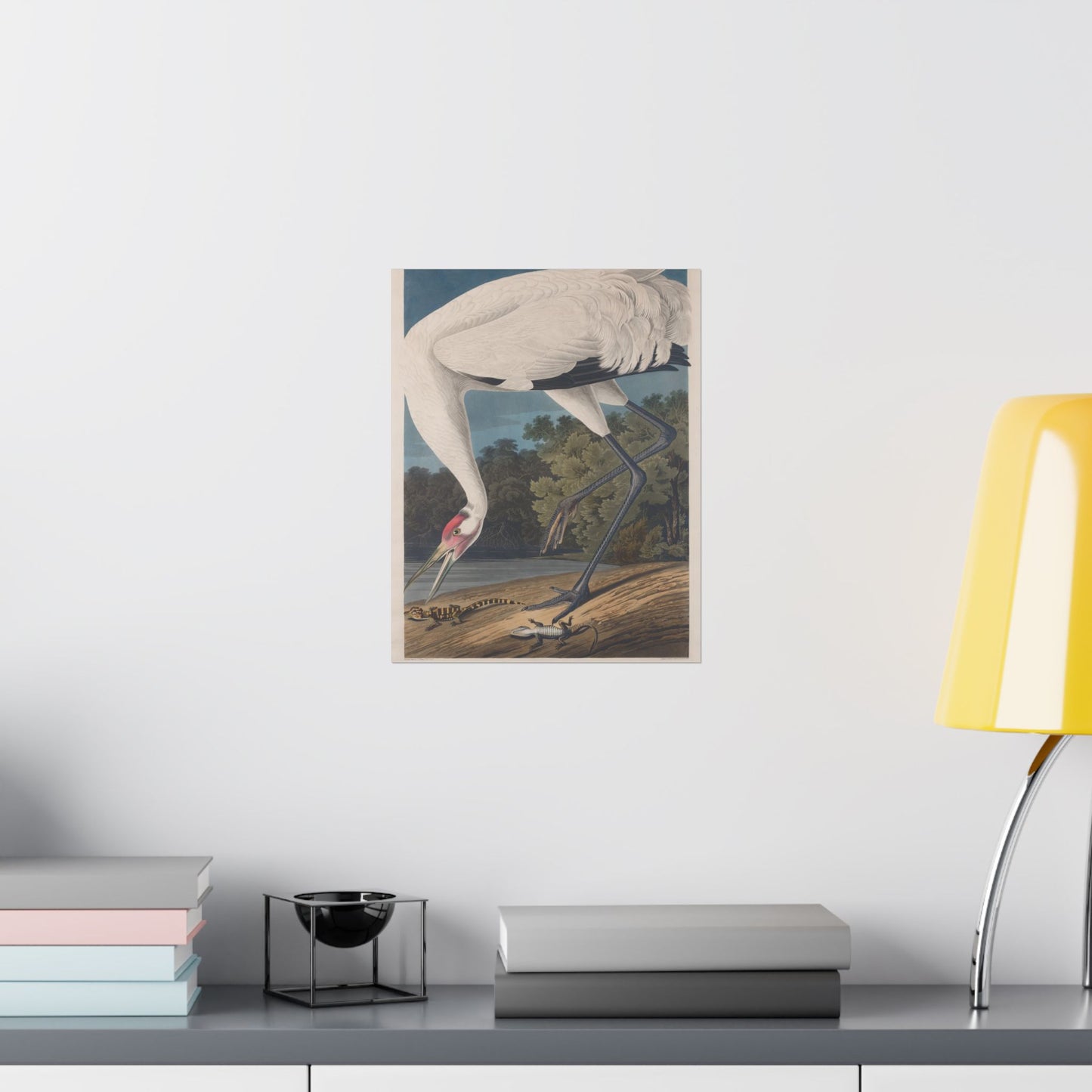 Crane in the Glades - Vintage Fine Art Print - Art Print - Poster for Nature Lovers & Birdwatchers