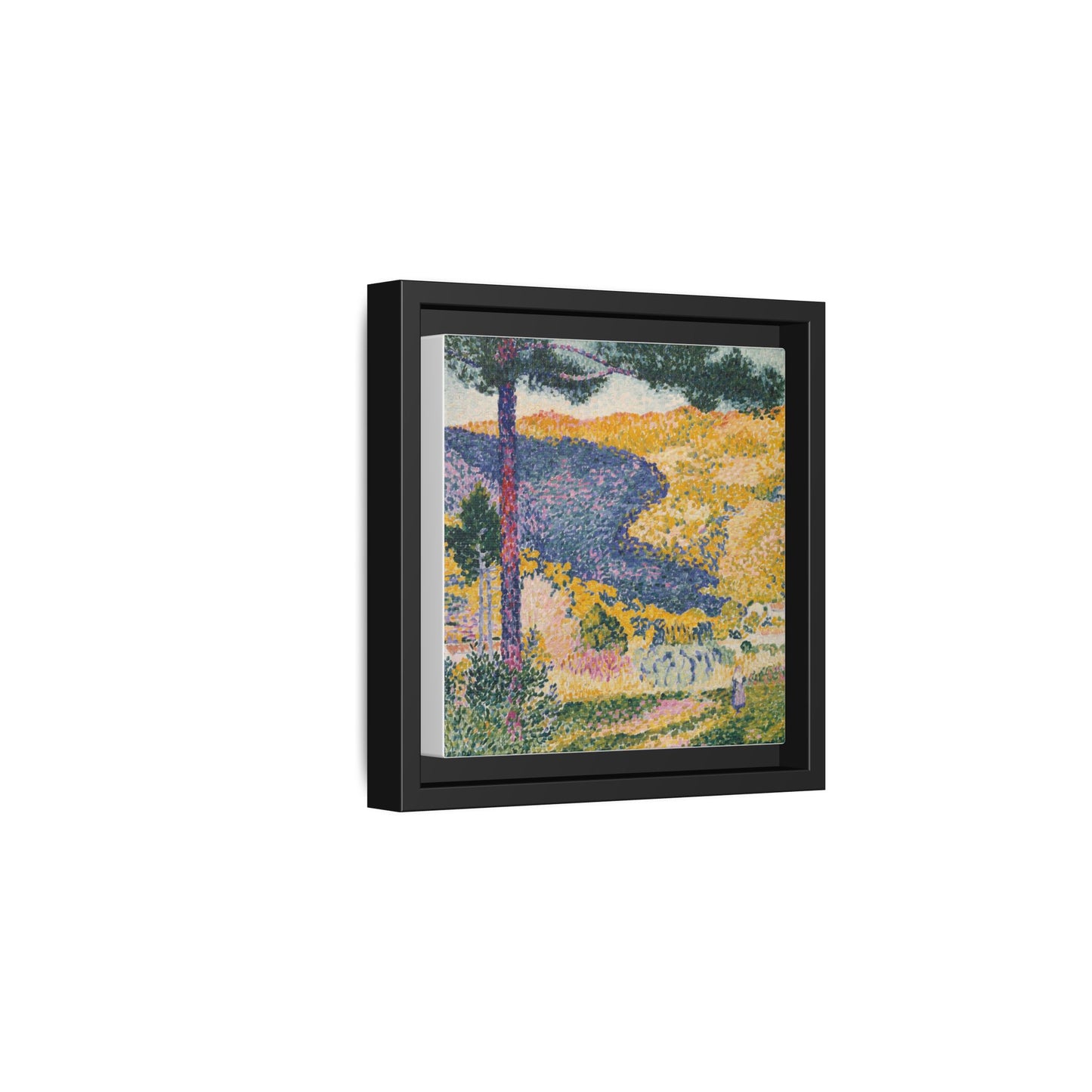 Valley with Fir Shade on the Mountain - Museum Collection - Framed Canvas Print