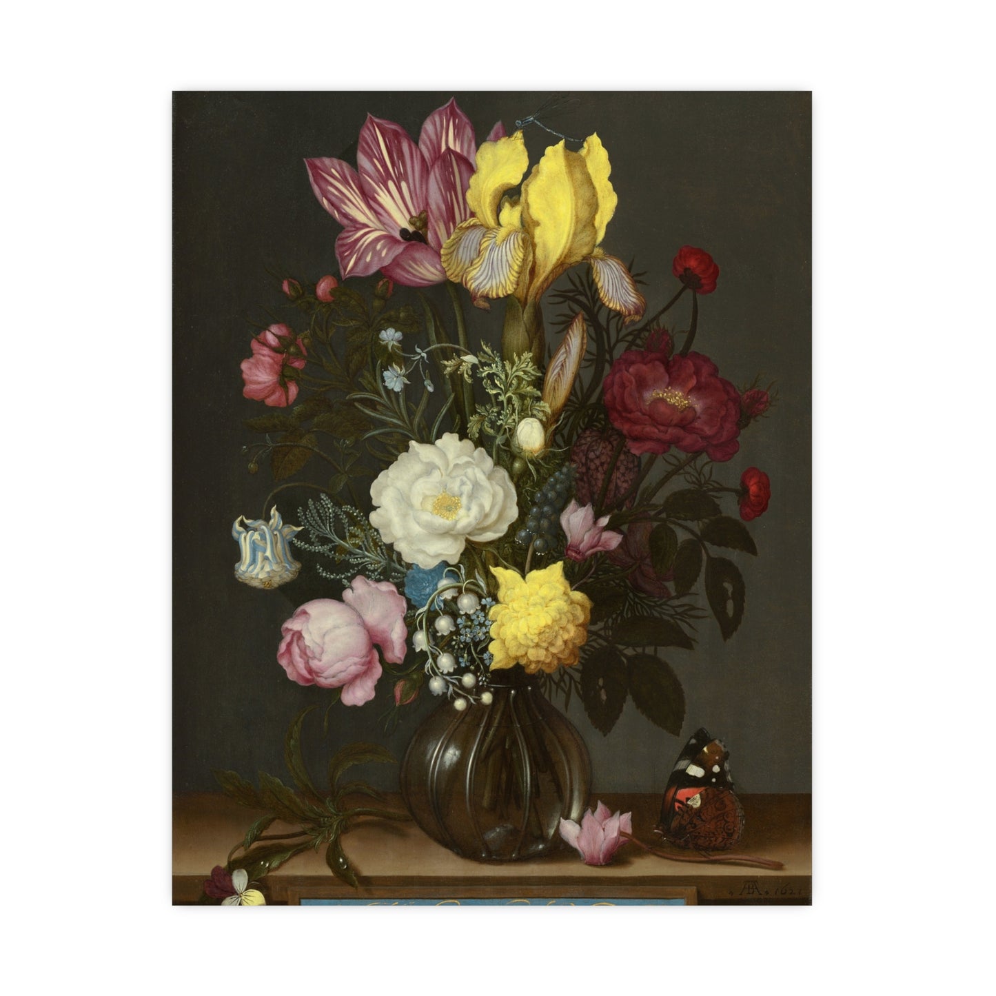 Bouquet of Flowers in a Glass Vase - Dutch Masters Fine Art Poster