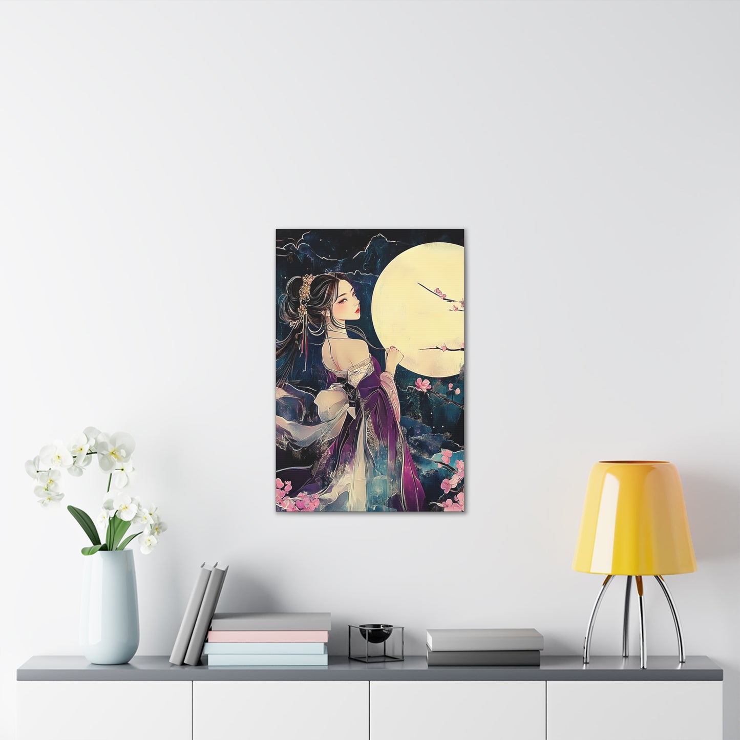 Thinking of You in the Moonlight - Fine Art Print - Wall Art on Canvas