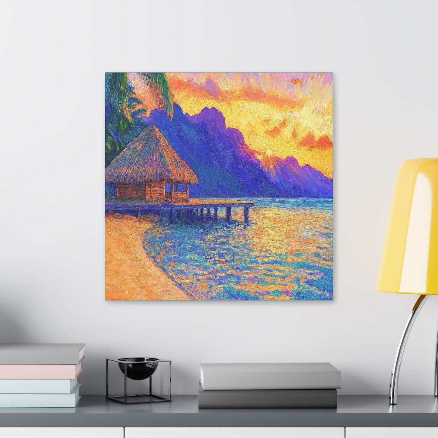 Mornings are Better on Vacation  - Fine Art Print on Canvas