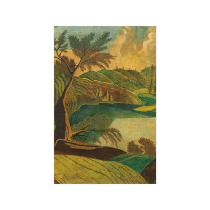 Stylized Landscape - Modern Abstract Fine Art Poster