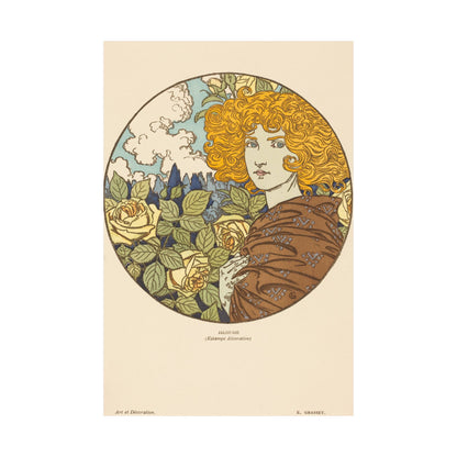 Jealousy - Classic Art - Fine Art Print - Vintage Floral Art Print - Matte Vertical Poster - Art Noveau Posters