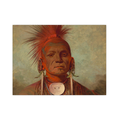 Iowa Medicine Man Portrait - George Catlin - Fine Art Poster