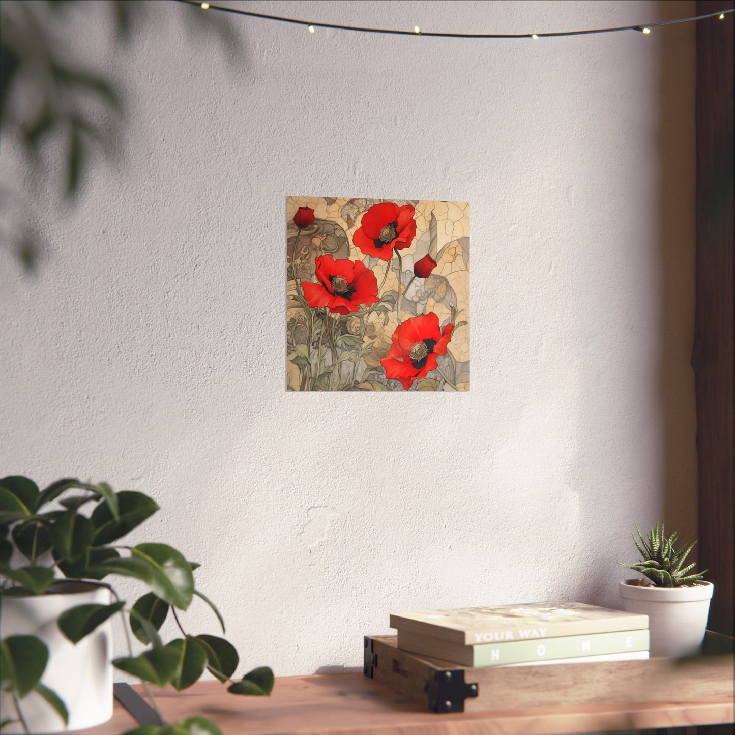 Pretty Poppy Fine Art Print - Floral Matte Vertical Poster – Artwork for Home Décor