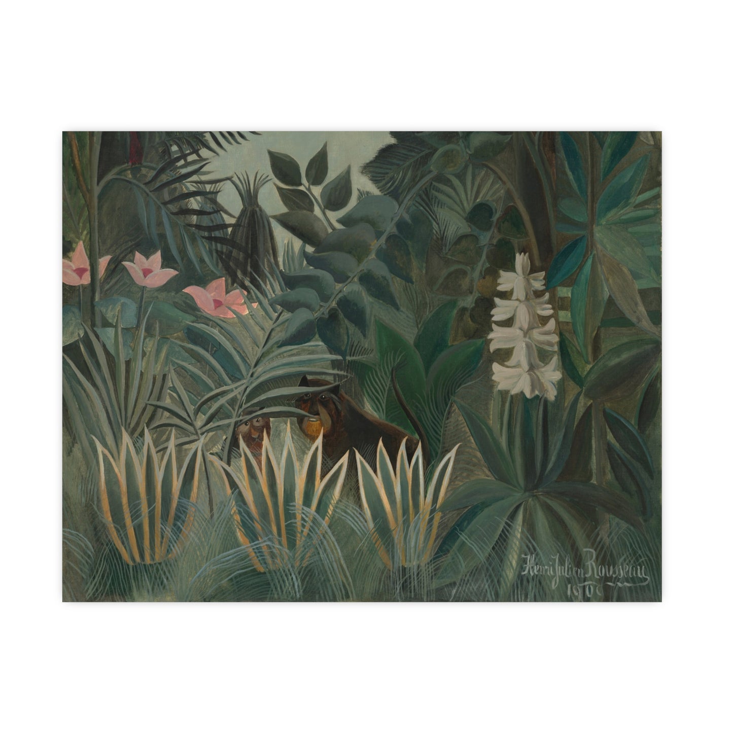 The Equatorial Jungle - Rousseau Tropical Fine Art Poster
