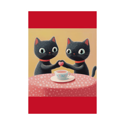 Cat Café - Loving Life - Matte Vertical Posters - Perfect Wall Art for Cat Lovers