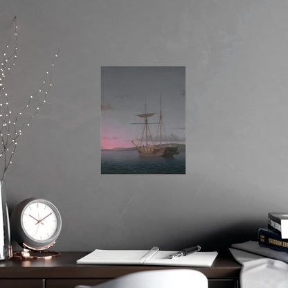 Lumber Schooners at Evening Penobscot Bay - Maritime Fine Art Poster