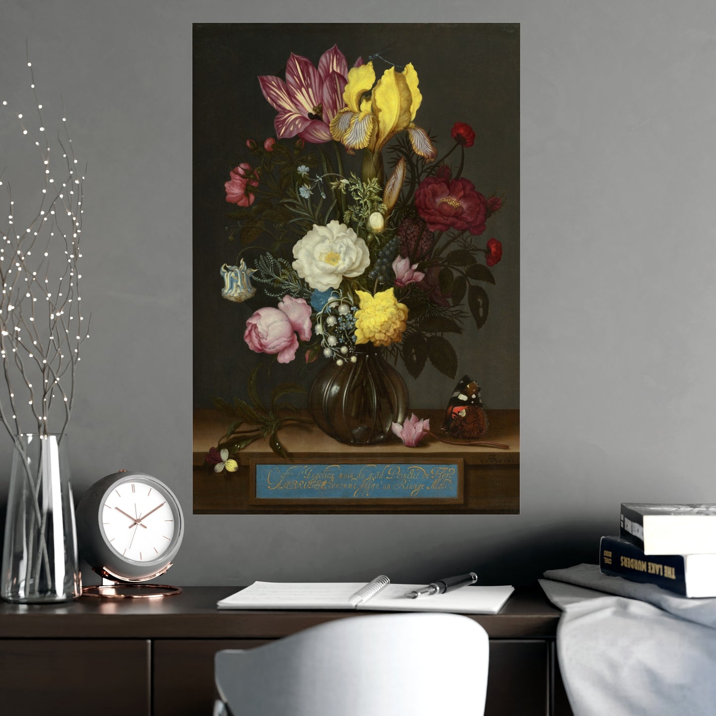 Bouquet of Flowers in a Glass Vase - Dutch Masters Fine Art Poster