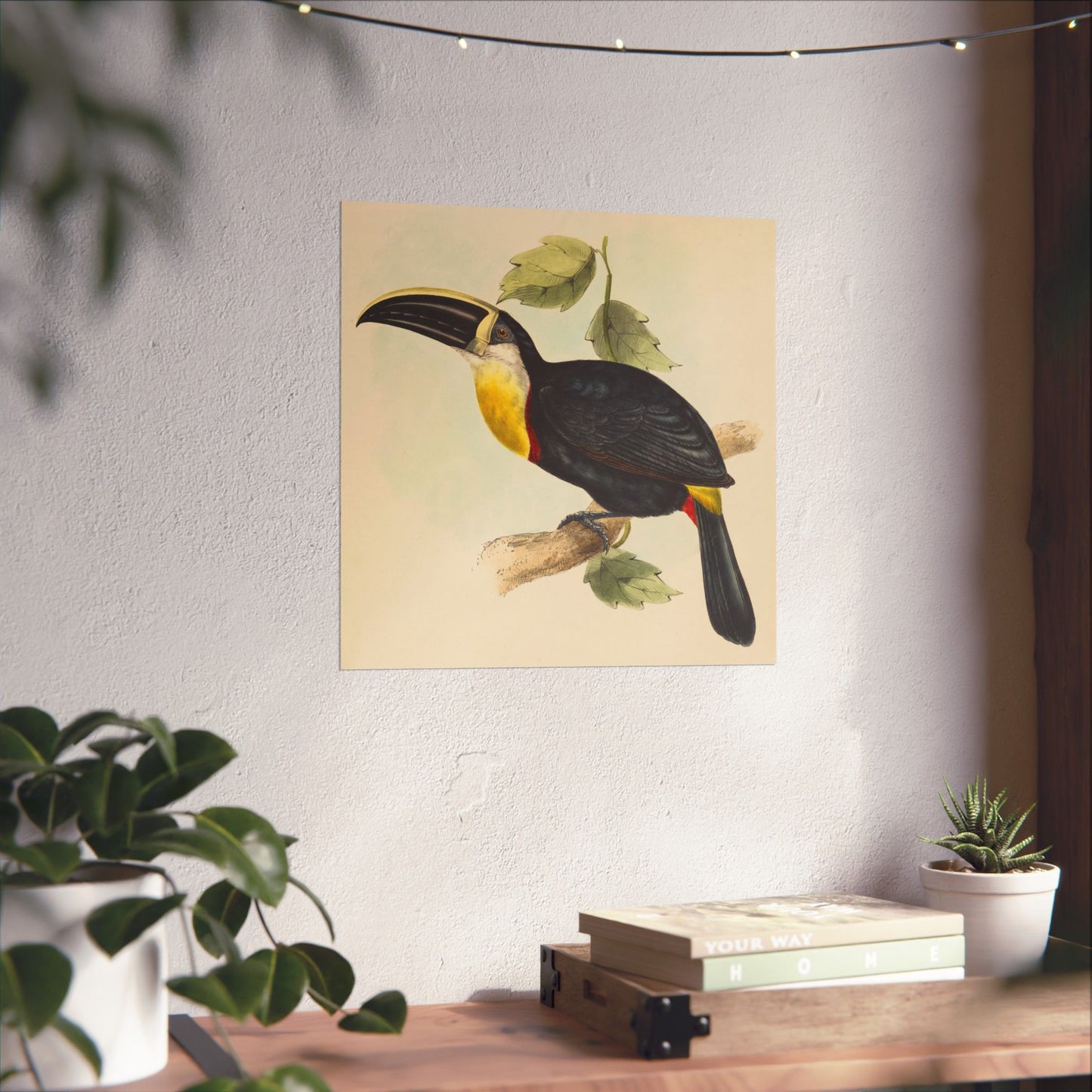 Tropical Toucan - Vintage Birdwatcher Art Print - Matte Vertical Poster - Elegant Bird Wall Art for Nature Lovers
