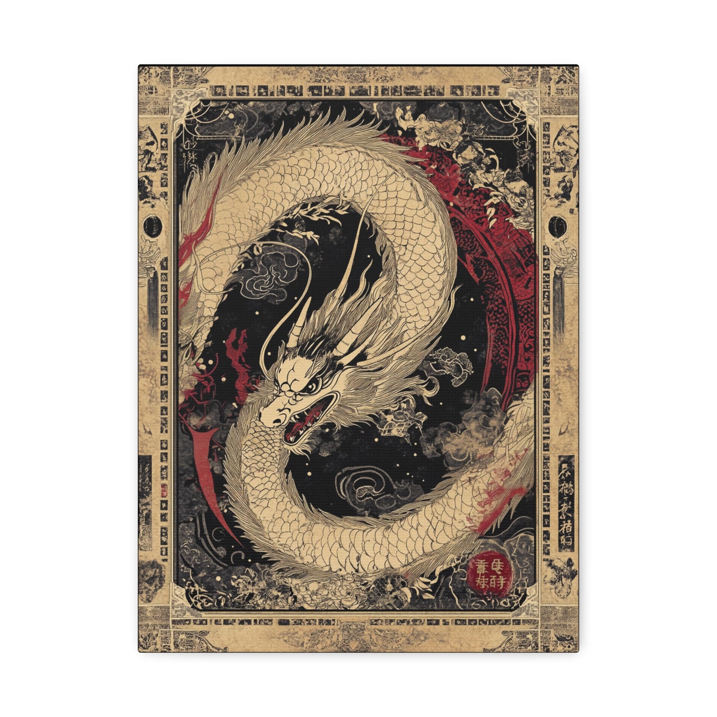 Can't Fight Fate - Dragon Collection -  Fine Art Print on Canvas