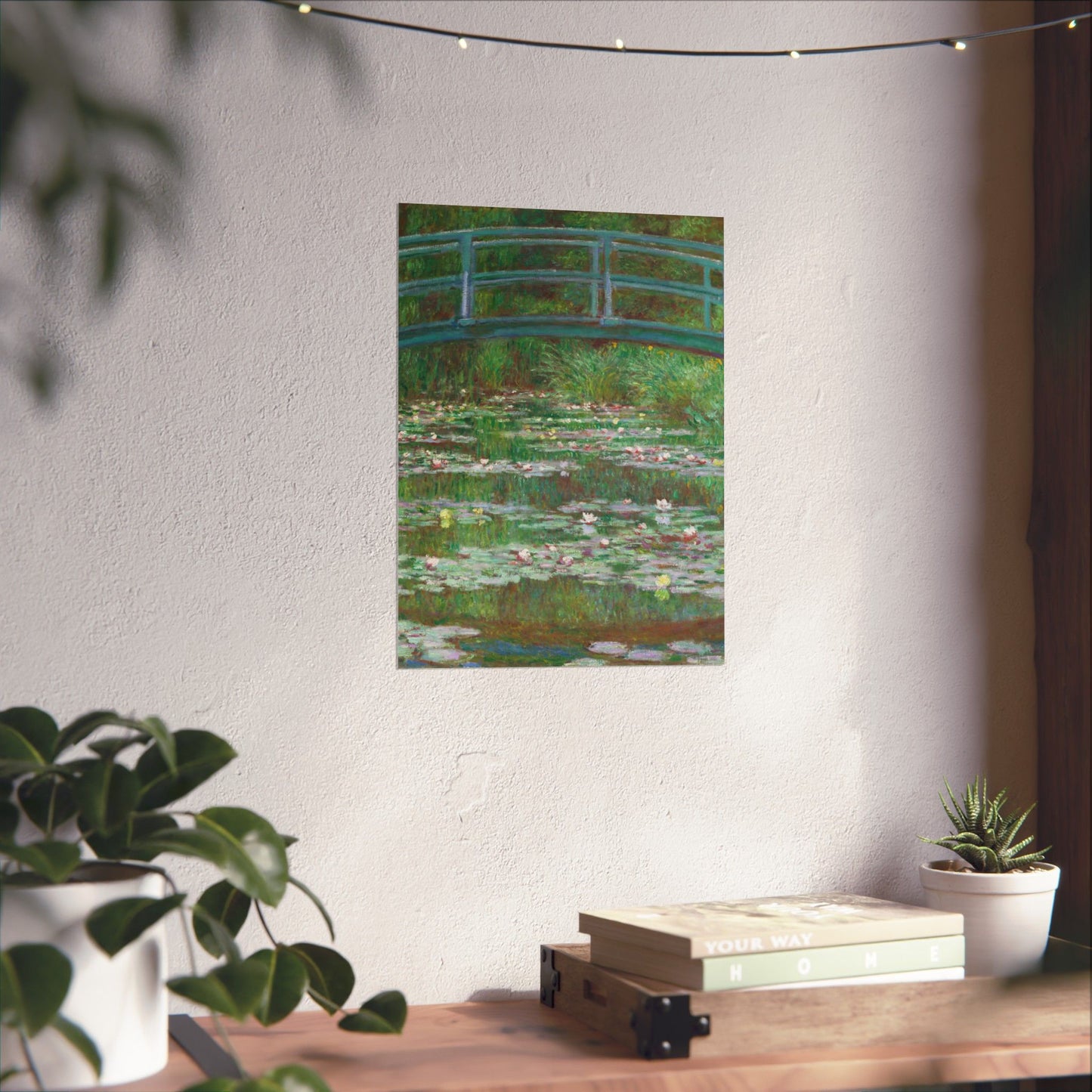 Claude Monet - Japanese Foot Bridge Fine Art Canvas Print