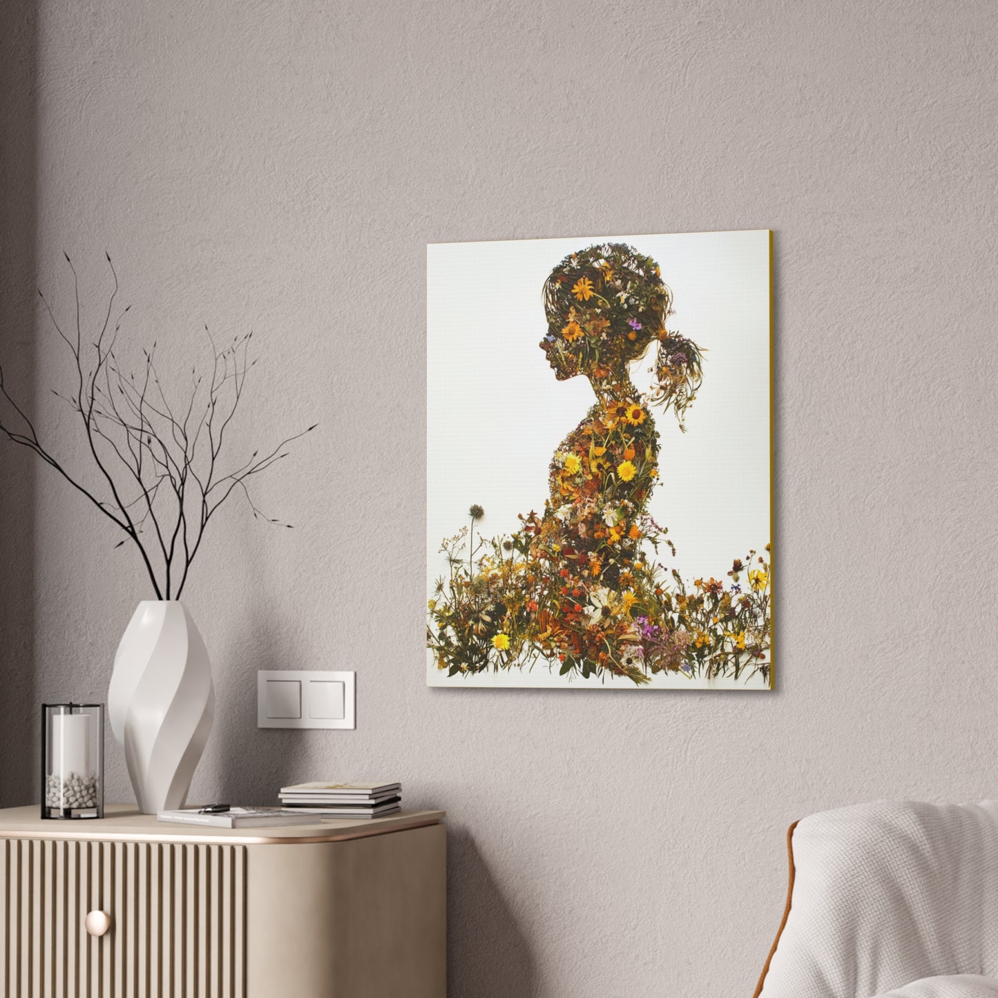 Summers Gone By - Wildflowers Fine Art Print on Canvas