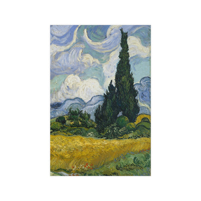 Van Gogh - Wheat Field with Cypresses - Museum Collection - Fine Art Poster