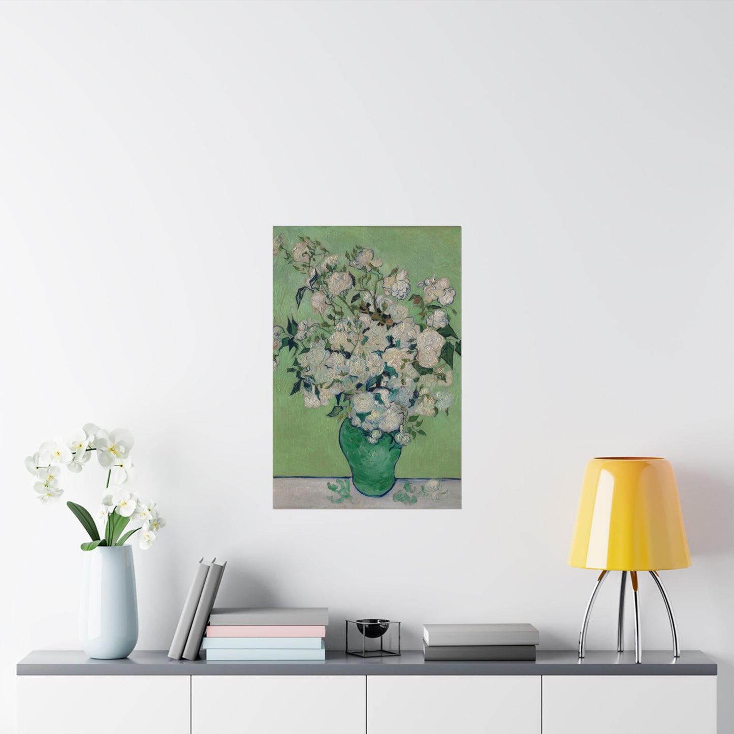 Van Gogh- Fine Art Prints - Reproduction - Flowers in a Vase - Floral Vertical Poster - Artistic Home Décor for Nature Lovers