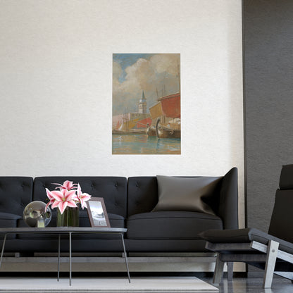 Shipping Along the Molo Venice - Canaletto Fine Art Poster