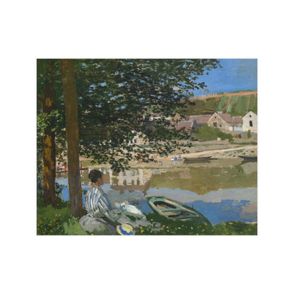 On the Bank of the Seine at Bennecourt - Monet Fine Art Poster