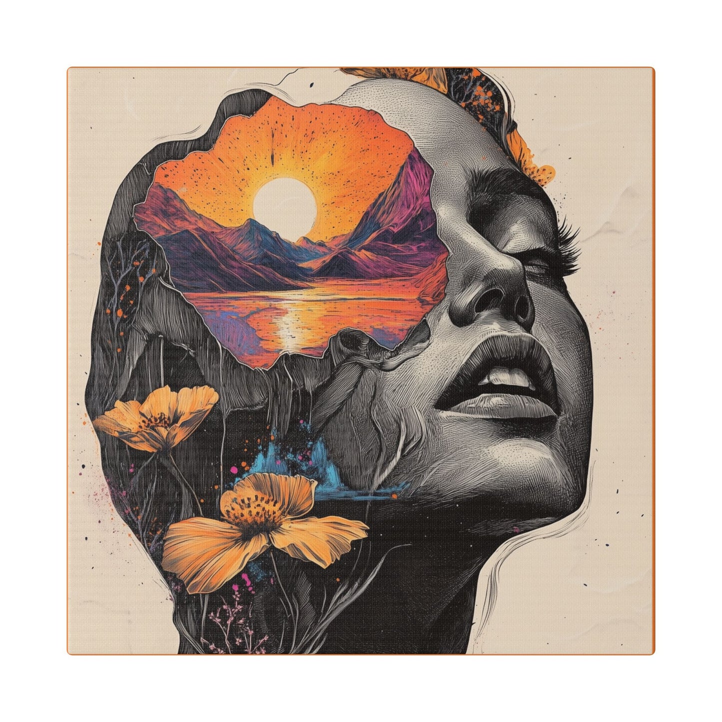 Beauty is in the Eye of the Beholder  - Fine Art Print on Canvas