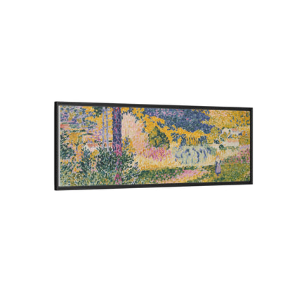 Valley with Fir Shade on the Mountain - Museum Collection - Framed Canvas Print