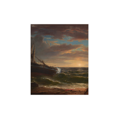 The Stranded Ship - Maritime Drama Fine Art Poster