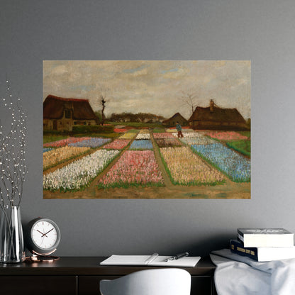 Flower Beds in Holland - Van Gogh Fine Art Poster