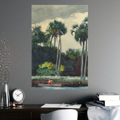 Red Shirt Homosassa Florida - Winslow Homer Fine Art Poster