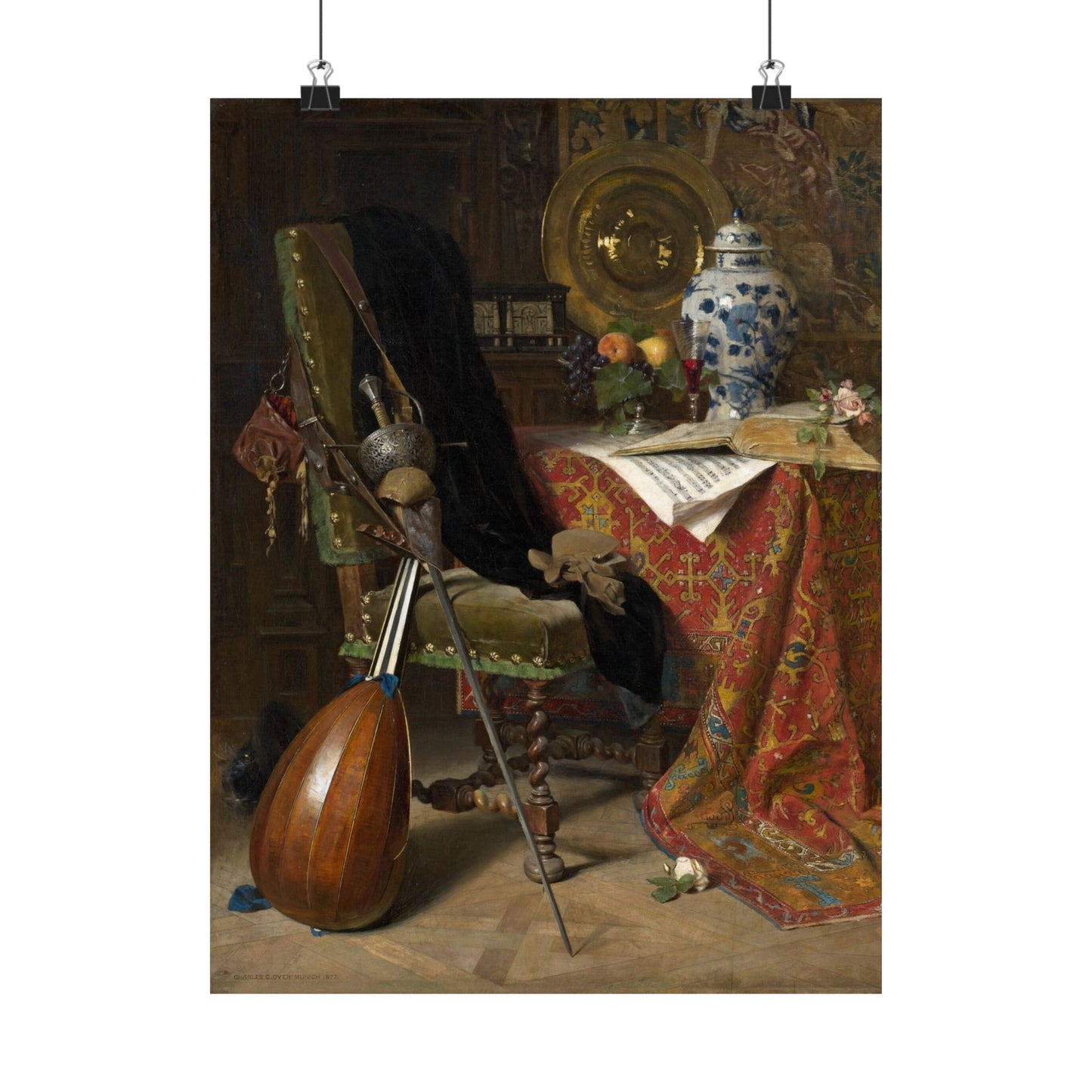 Elegant - Still Life Art - 17th Century Interior Painting - Fine Art Print - Gothic Art - Vintage Fine Art