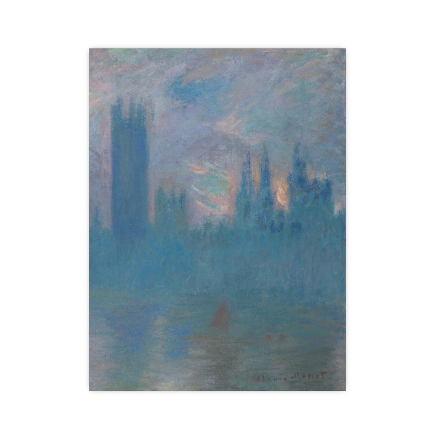 Houses of Parliament London - Monet Fine Art Poster