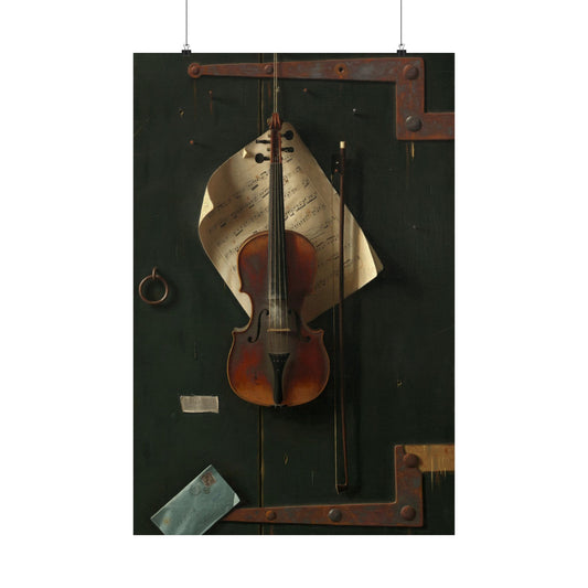 The Violin Vintage Music Fine Art Print