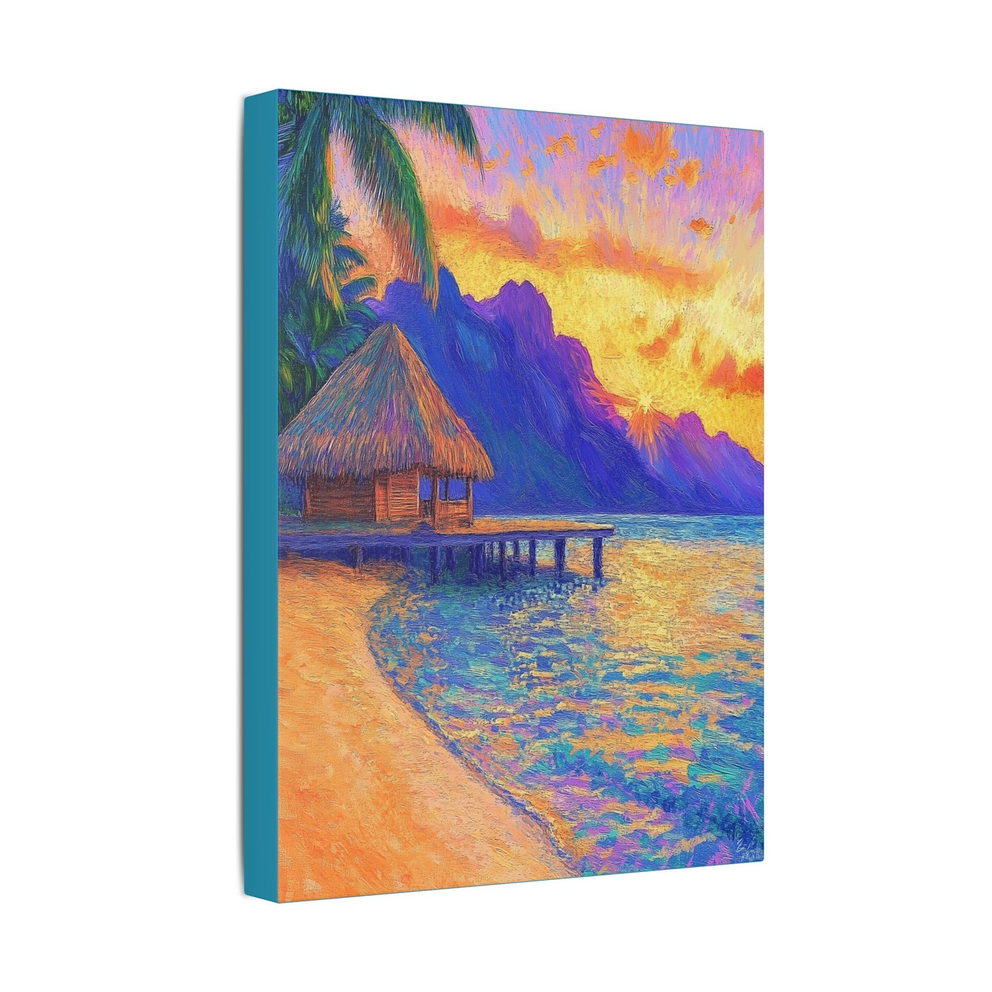 Mornings are Better on Vacation  - Fine Art Print on Canvas