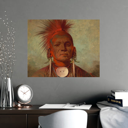 Iowa Medicine Man Portrait - George Catlin - Fine Art Poster