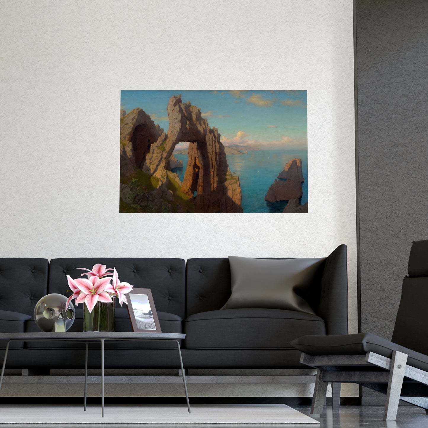 Natural Arch at Capri - Italian Coast Fine Art Poster