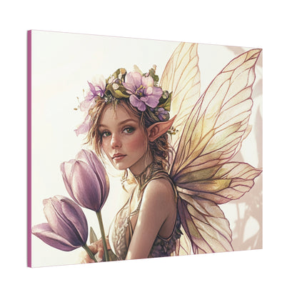 Tuesdays are for Tulips - Flowers & Fairies Collection - Fine Art Print on Canvas