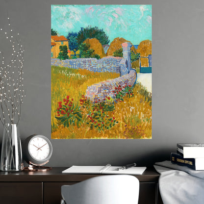 Farmhouse in Provence - Van Gogh Fine Art Poster