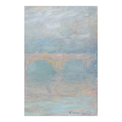 Waterloo Bridge London at Sunset - Monet Fine Art Poster