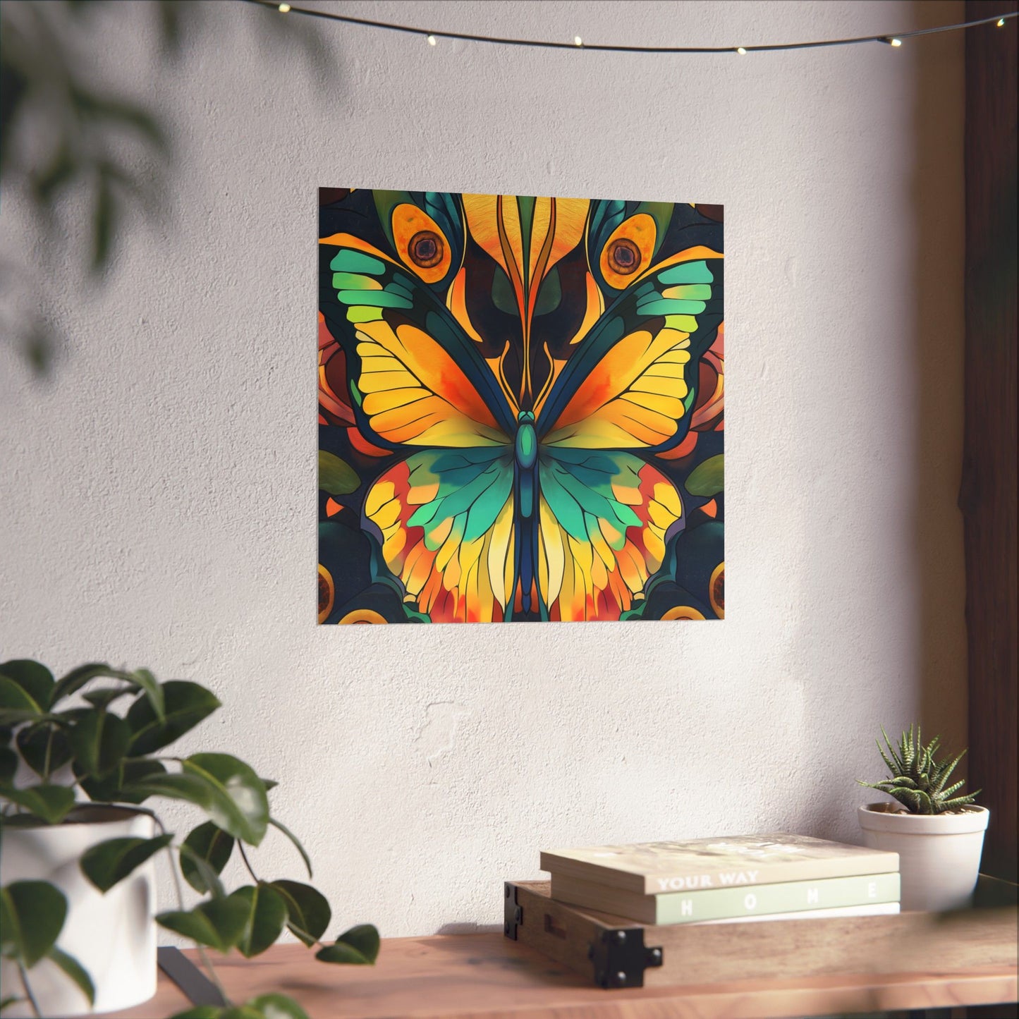 Brilliant Butterfly - Bohemian Wall Art - Fine Art Print - Poster Matte - Vertical Wall Décor