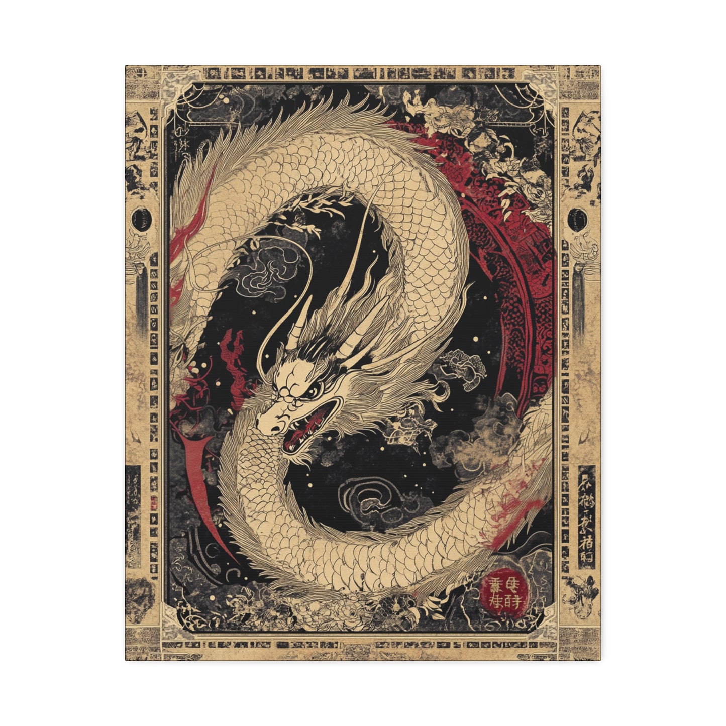 Can't Fight Fate - Dragon Collection -  Fine Art Print on Canvas