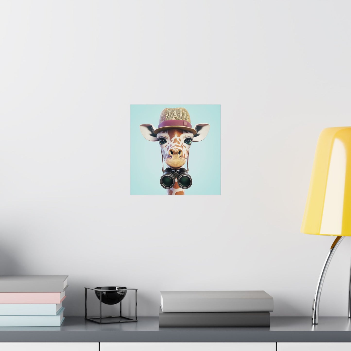 Adventure Awaits - His & Hers Giraffe Fine Art Prints (II) - Whimsical Animals - Wall Art -  Fine Art Prints - Home Décor