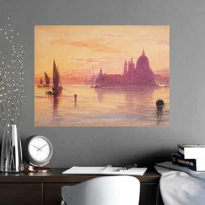Santa Maria della Salute Venice at Sunset - Fine Art Poster