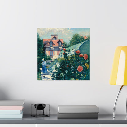 Dahlias Vintage Botanical Fine Art Print