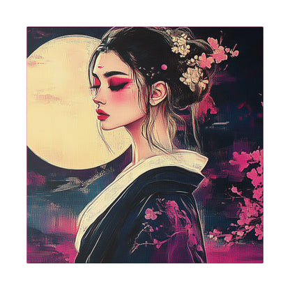 Magenta Moon - Fine Art Print on Canvas