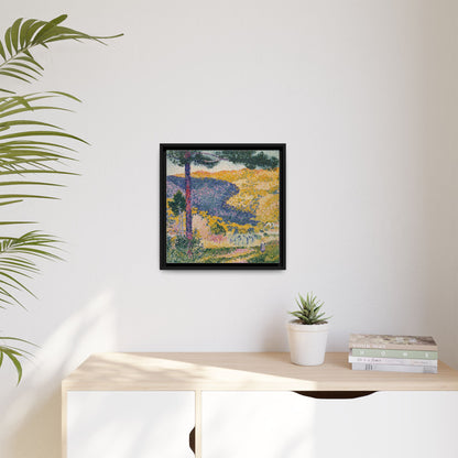 Valley with Fir Shade on the Mountain - Museum Collection - Framed Canvas Print