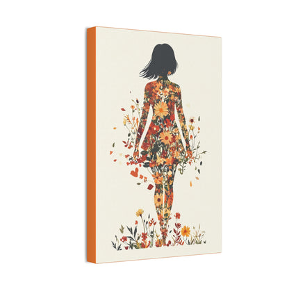You Belong Among the Wildflowers  - Flower Girl - Print on Canvas
