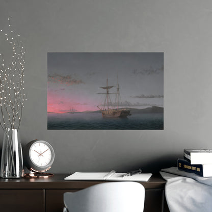 Lumber Schooners at Evening Penobscot Bay - Maritime Fine Art Poster