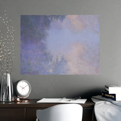 Branch of the Seine near Giverny in Mist - Monet Fine Art Poster