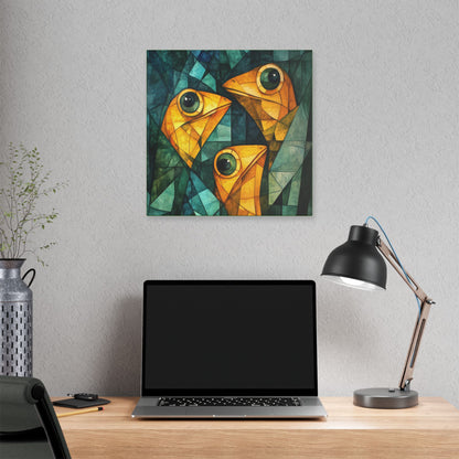 If We Don't Move Maybe They Won't See Us - Garden Friends - Fine Art Print on Canvas