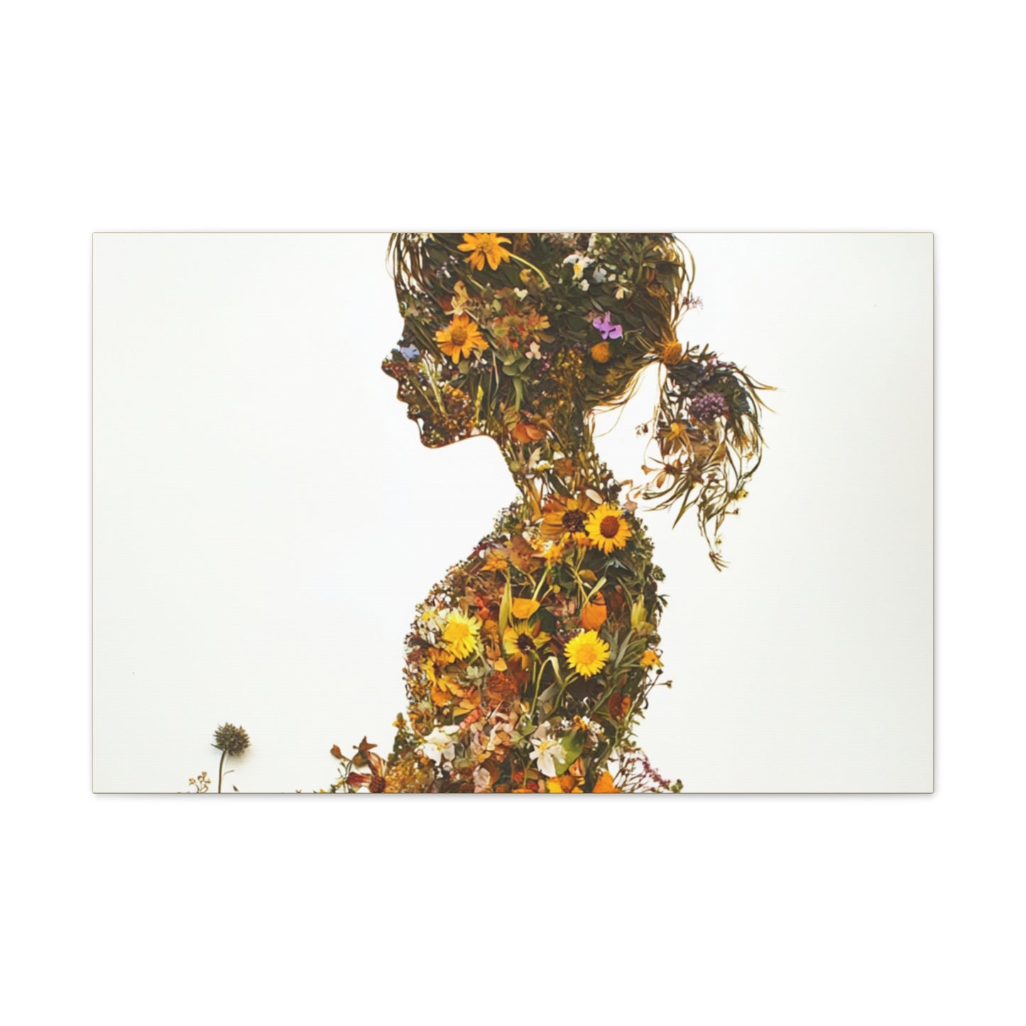 Summers Gone By - Wildflowers Fine Art Print on Canvas